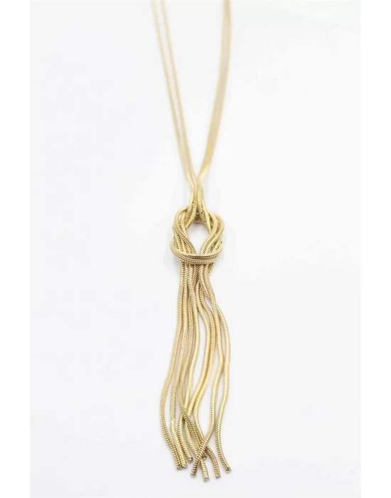 Örgü Kolye - Altın