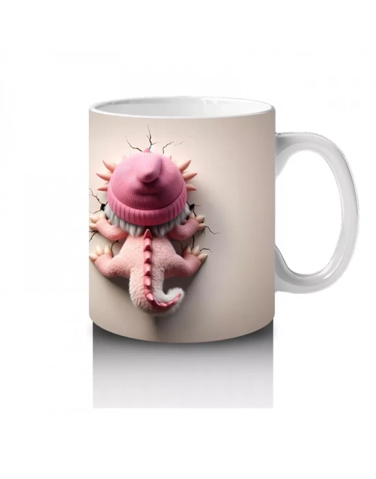 Örgü Şapkalı Sevimli Ayıcık – Baskılı Kahve Kupası