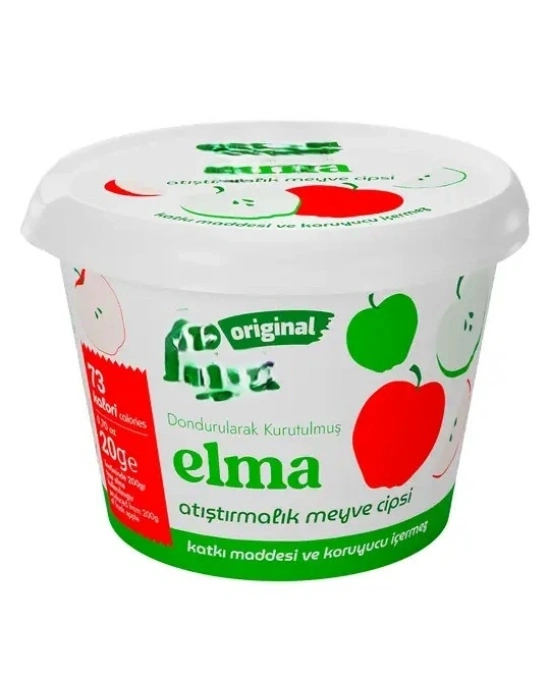 Original Elma Atıştırmalık Meyve Cipsi 20gr