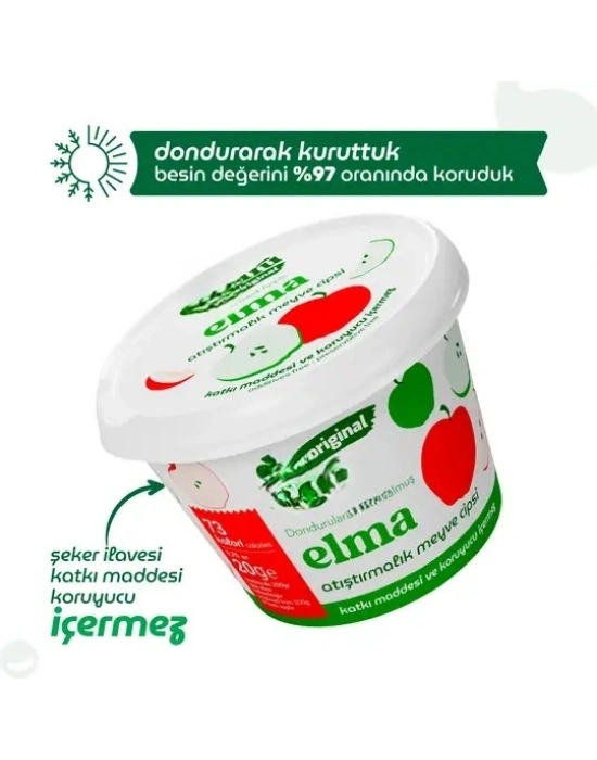 Original Elma Atıştırmalık Meyve Cipsi 20gr