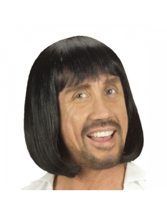 Ortaçağ Peruğu Kısa Siyah