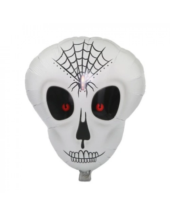 Örümcek Ağ Desenli İskelet Folyo Balon
