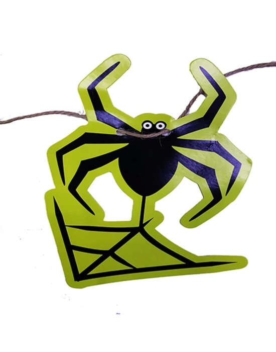 Örümcek Şekilli Asmalı Halloween Flama Banner Afiş 2 Metre