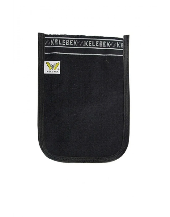 Osmanlı Kalın Siyah Banyo Hamam Kesesi 25x17 Cm