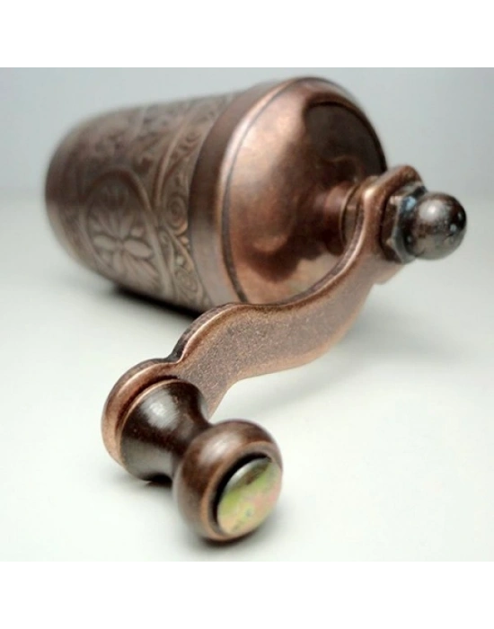 Osmanlı Motifli Kahve Ve Baharat Değirmeni Bakır