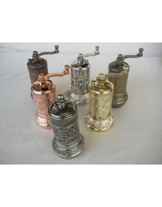 Osmanlı Motifli Kahve Ve Baharat Değirmeni Sarı