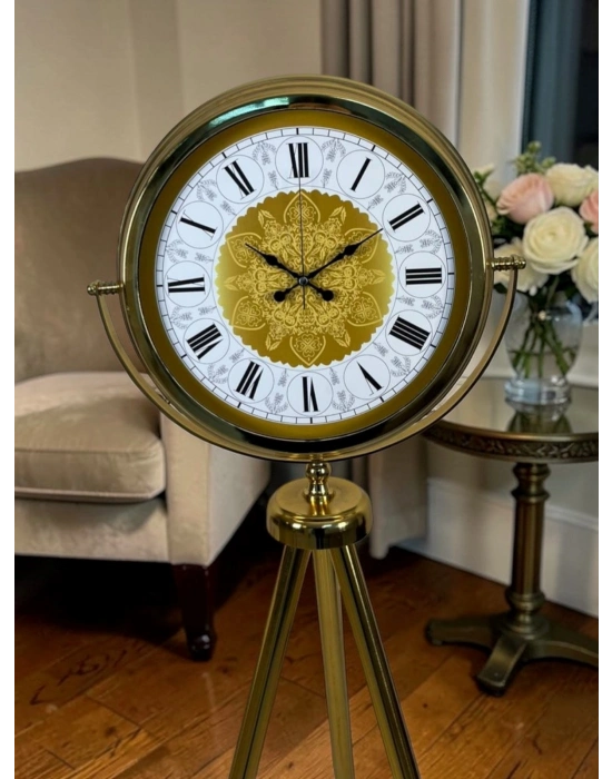 Osmanlı Motifli Tripod Ayaklı Saat