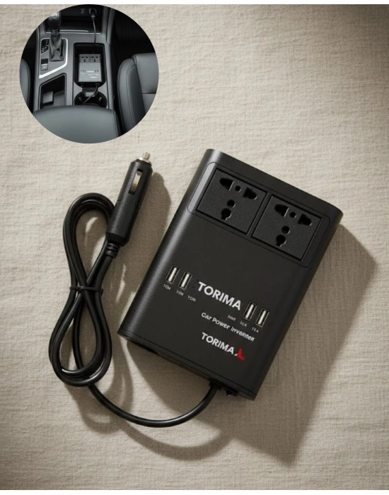 ® Oto Çakmaklık İnvertörü Çok Amaçlı 150W Elektrik Dönüştürücü