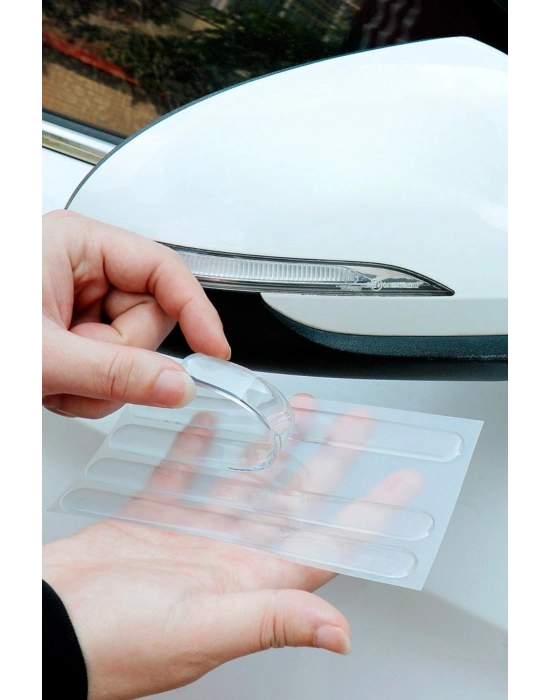 ®  Oto Darbe Koruyucu Şeffaf Kendiliğinden Yapışkanlı Bantlar 4 Adet