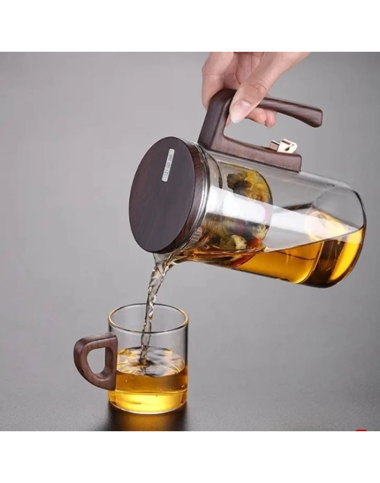 Otomatik Cam Demlik Ve 2li Bardak Seti