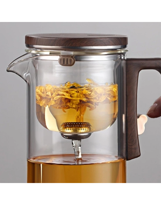 Otomatik Cam Demlik Ve 2li Bardak Seti