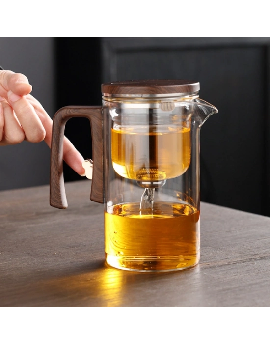 Otomatik Cam Demlik Ve 2li Bardak Seti