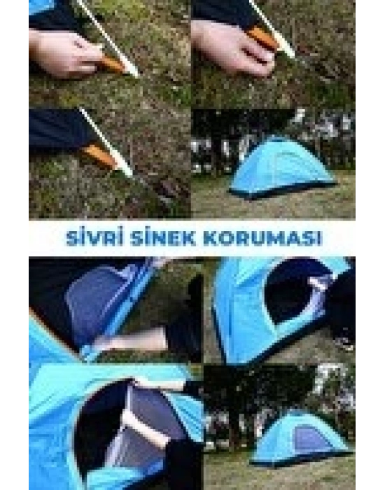 Otomatik Havada Açılan Su Geçirmez Çadır 4 Kişilik