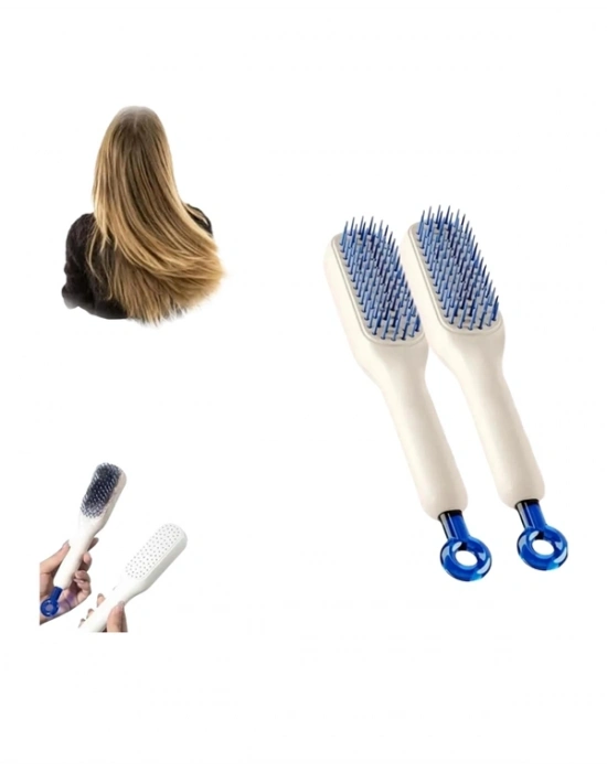 Otomatik Temizlenen Ergonomik Saç Tarağı – Masaj Başlıklı