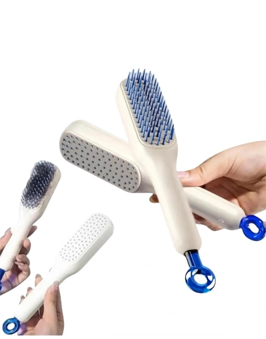 Otomatik Temizlenen Ergonomik Saç Tarağı – Masaj Başlıklı