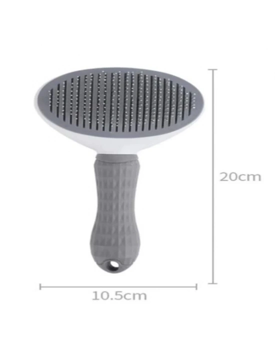 Otomatik Temizlenen Evcil Hayvan Tarağı Gri