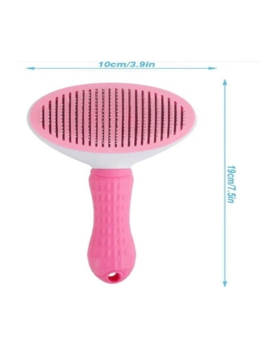 Otomatik Temizlenen Evcil Hayvan Tarağı Pembe