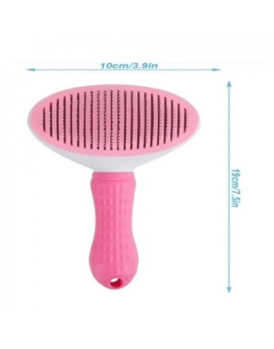 Otomatik Temizlenen Evcil Hayvan Tarağı Pembe