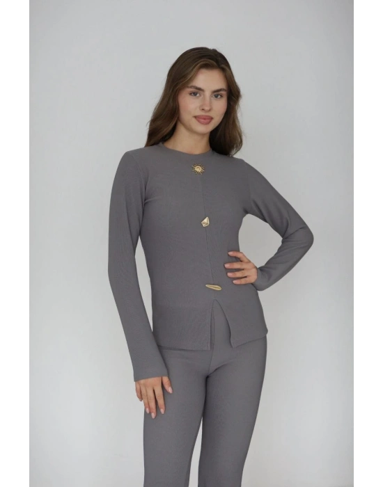 Ottoman alt üst takım gri pt510442