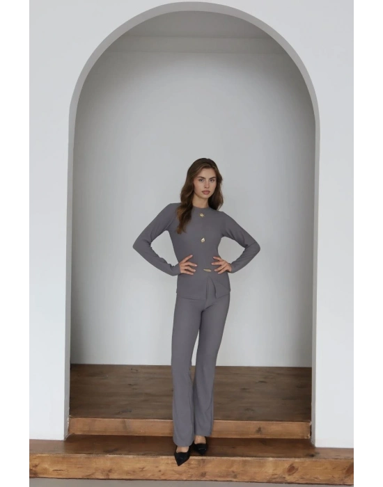 Ottoman alt üst takım gri pt510442