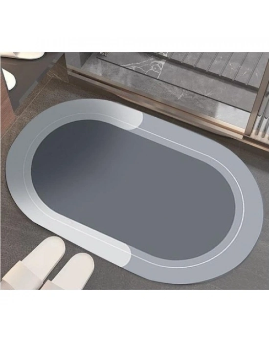 Oval Süper Emici Banyo Paspası