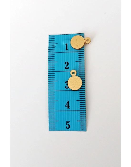 Oya Abiye Bileklik Kolye Pleksi Metalik Plastik Pul Altın Renk 24 gram 225 adet - BNC553