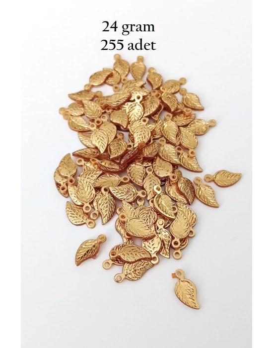 Oya Abiye Bileklik Kolye Pleksi Metalik Plastik Pul Altın Renk 24 gram 255 adet - BNC546