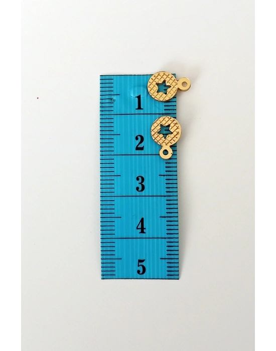 Oya Abiye Bileklik Kolye Pleksi Metalik Plastik Pul Altın Renk 8 gram 90 adet - BNC477