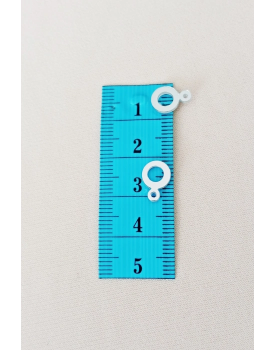 Oya Abiye Bileklik Kolye Pleksi Metalik Plastik Pul Gümüş Renk 24 gram 210 adet - BNC570