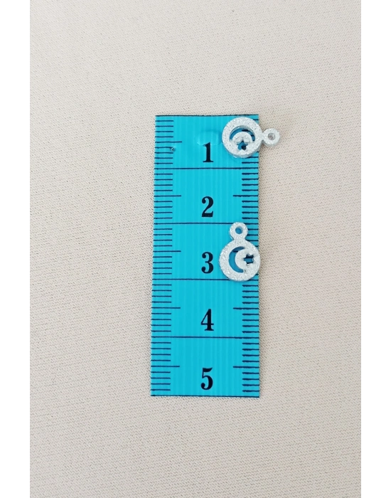 Oya Abiye Bileklik Kolye Pleksi Metalik Plastik Pul Gümüş Renk 24 gram 300 adet - BNC576