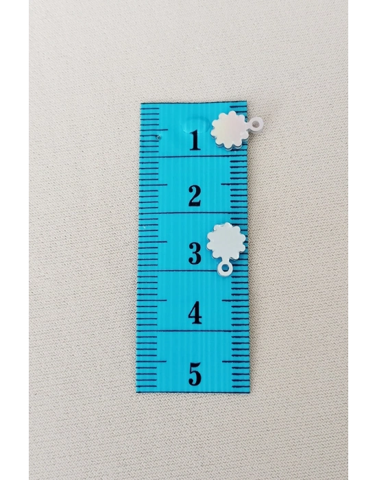 Oya Abiye Bileklik Kolye Pleksi Metalik Plastik Pul Gümüş Renk 24 gram 300 adet - BNC578