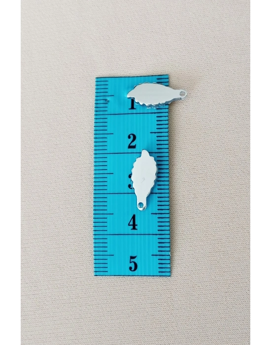 Oya Abiye Bileklik Kolye Pleksi Metalik Plastik Pul Gümüş Renk 8 gram 70 adet - BNC512