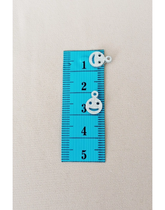 Oya Abiye Bileklik Kolye Pleksi Metalik Plastik Pul Gümüş Renk 8 gram 85 adet - BNC525