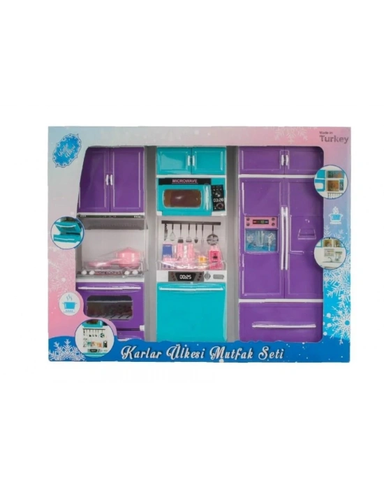 ® OYD-02348 KARLAR ÜLKESİ 3LÜ DOLAP SETİ-OYD