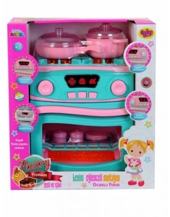 Oydaş Sesli ve Işıklı Pilli Ocak Ve Fırın Seti 2609