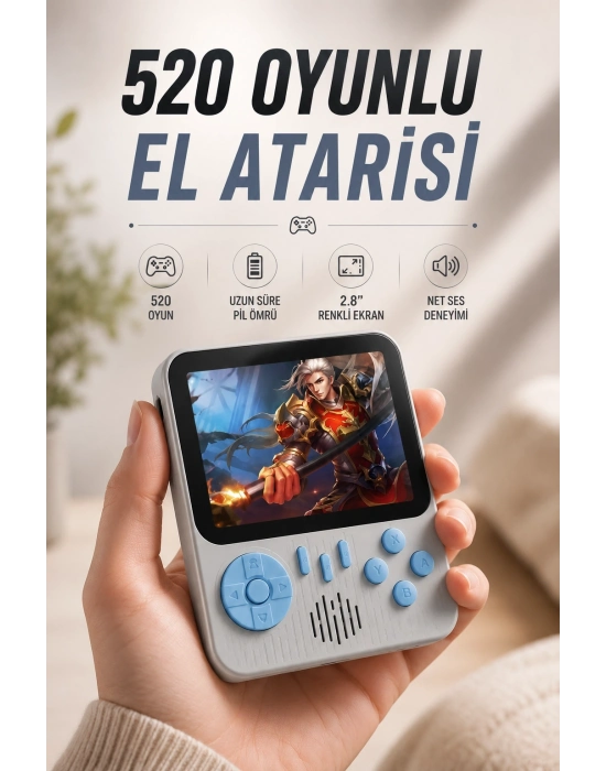 Oyun Konsolu Retro Oyun Konsolu Tvye Bağlanabilir Taşınabilir
