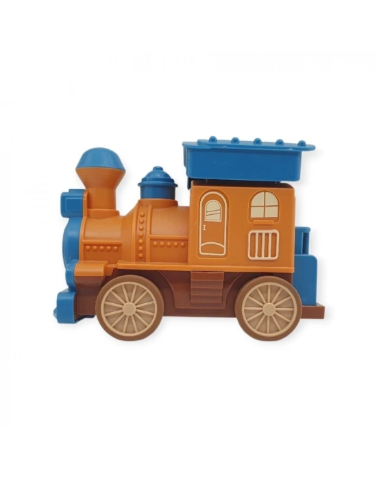 Oyuncak Tren Işıklı Sesli Bas Gitsin 14cm - MAVİ - 8068A