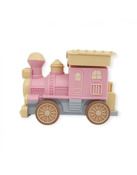 Oyuncak Tren Işıklı Sesli Bas Gitsin 14cm - PEMBE - 8068A