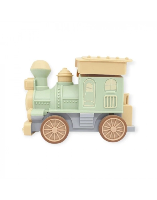 Oyuncak Tren Işıklı Sesli Bas Gitsin 14cm - YEŞİL - 8068A