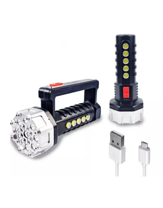 P-17 17+5 Cob Ledli Işıldak Fener