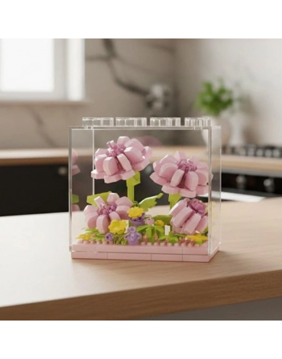 P2504 PEMBE PAPATYA MODEL 183 PARÇA BLOCK OYUNCAK