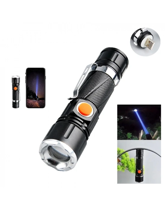 P50 Led Şarjli Mıknatıslı Usb El Feneri Wt-622