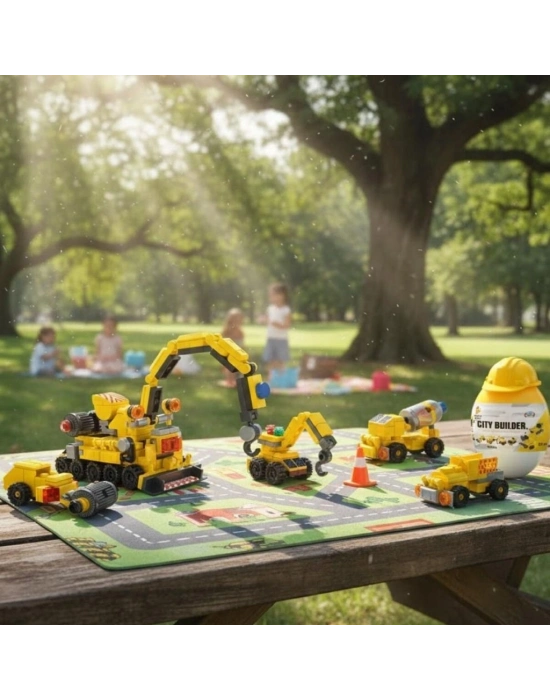 P605002 6 İN 1 SARI YUMURTA MODEL 45 PARÇA BLOCK OYUNCAK