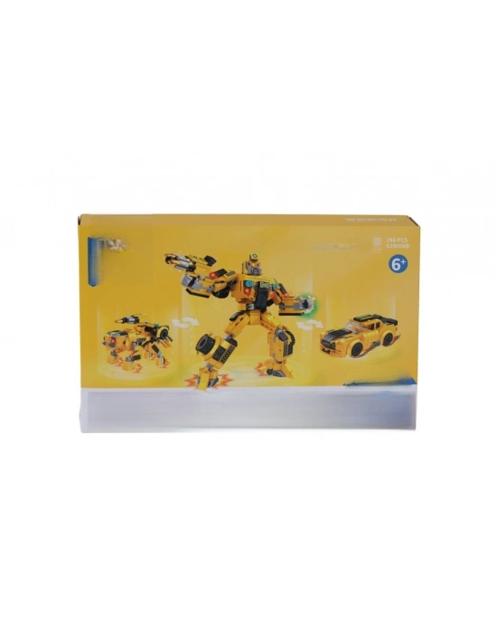 P626006-KARMA DÖNÜŞEN ROBOTLAR BLOCK OYUNCAK-KIRMIZI