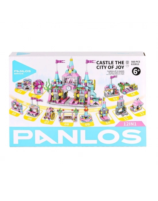 P633012 Panlos Tuğla Şehri 556 Parça Blok Seti -Vagon life