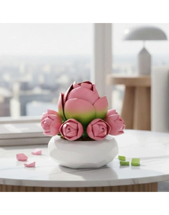 P655059 ZAMBAK SUKULENT MODEL 41 PARÇA BLOCK OYUNCAK