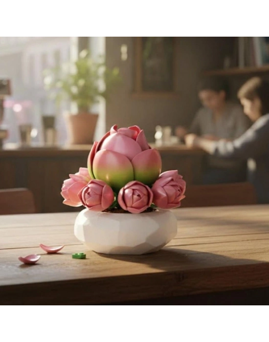 P655059 ZAMBAK SUKULENT MODEL 41 PARÇA BLOCK OYUNCAK