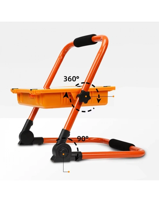 P70 Led Solar Panel Şarjlı Taşınabilir Projektör 176 Smd + Yan Led Wt-734