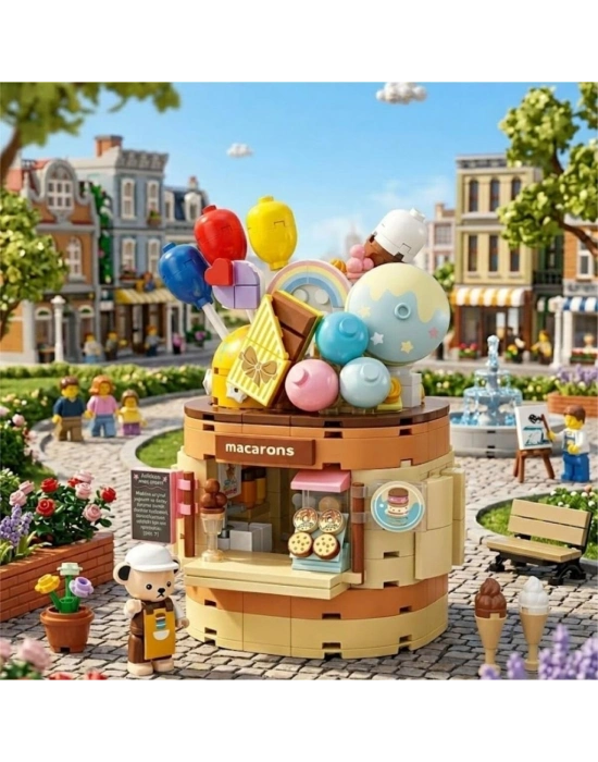 P881201 TEDDY BEAR KOLEKSİYONU DONDURMA DÜNYASI 354 PARÇA BLOCK OYUNCAK