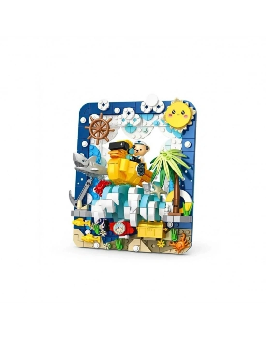 P881503 TEDDY AYI RESİM 417 PARÇA BLOCK OYUNCAK